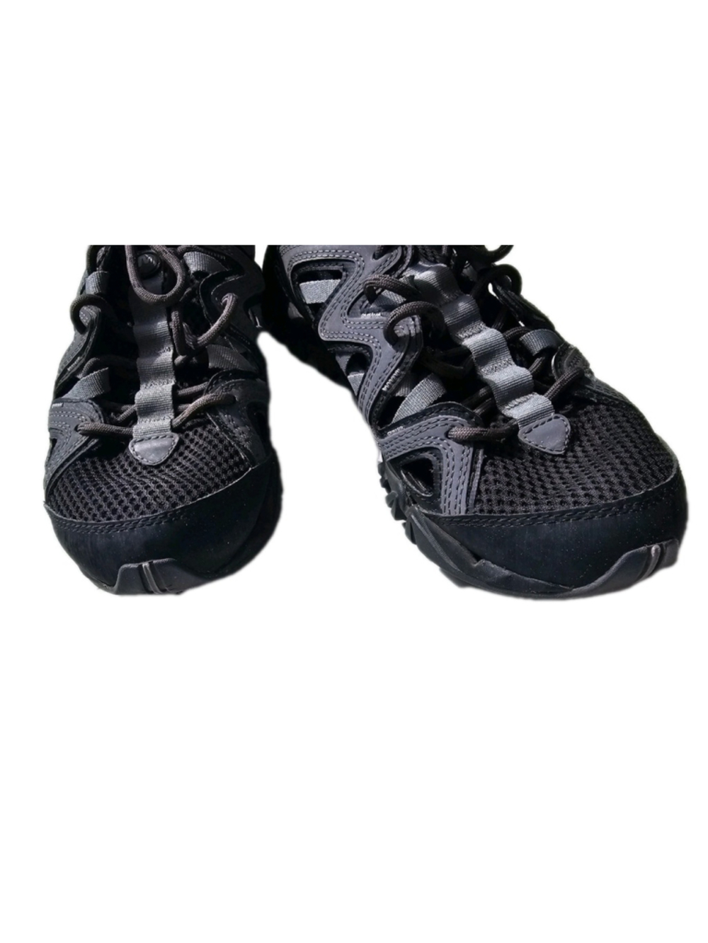 Merrell Hiking Trail Shoes Gray Black Mesh Lace Up Outdoor Walking Womens Size 7 - Picture 8 of 14